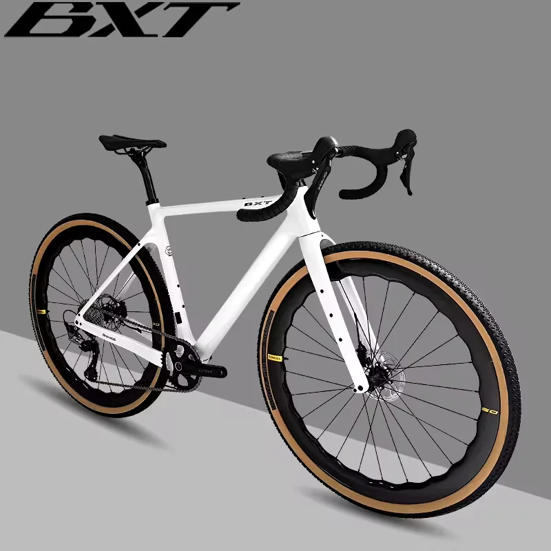 BXT Discounted Gravel Bike Carbon Fiber Disc Brake super light Road Bikes BSA Full Internal Routing 11S Carbon Gravel Bicycle