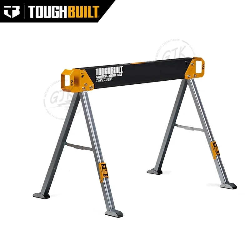 ToughBuilt - Folding Sawhorse/Jobsite Table - Sturdy, Heavy-Duty, 100% High Grade Steel, 41.5-Inch Easy Carry Handle - (TB-C550)