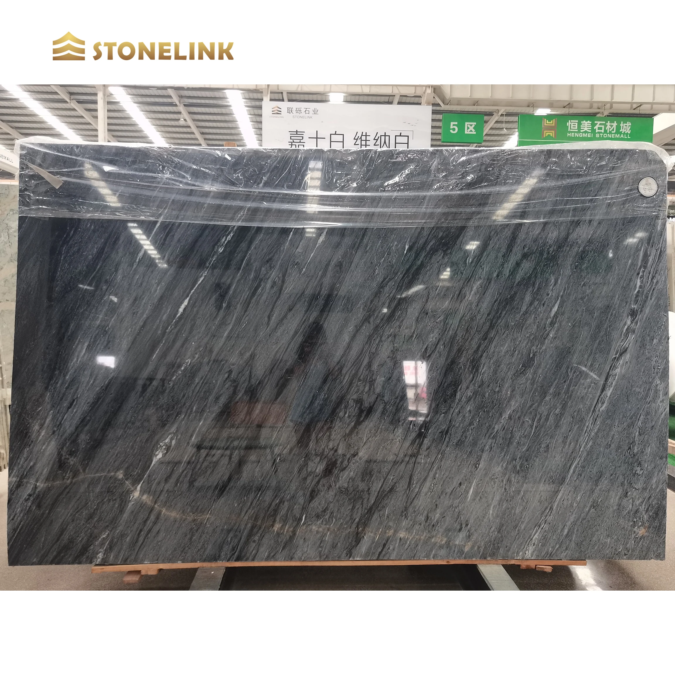Stonelink Italy Natural Exotic Marble Stone Stairs Cut To Size Blue Water Grey Bardiglio Marble Slabs Tiles For Wall Panel