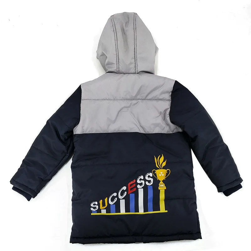
Hot design boys puffy crop kids hooded padded down jackets for winter 