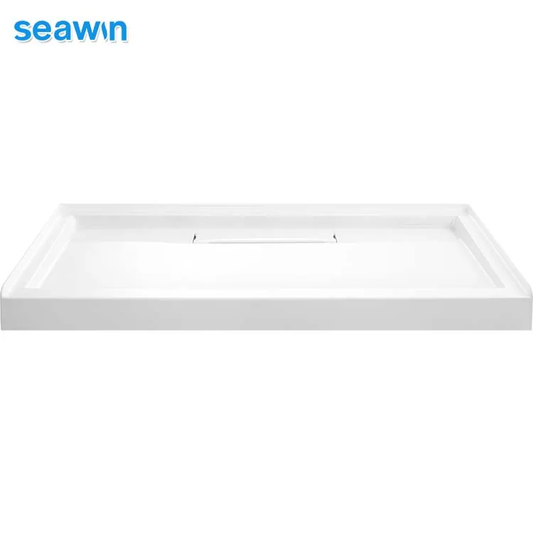 Seawin Available More Sizes Pan Floor Fiberglass Resin Acrylic Shower Tray Base