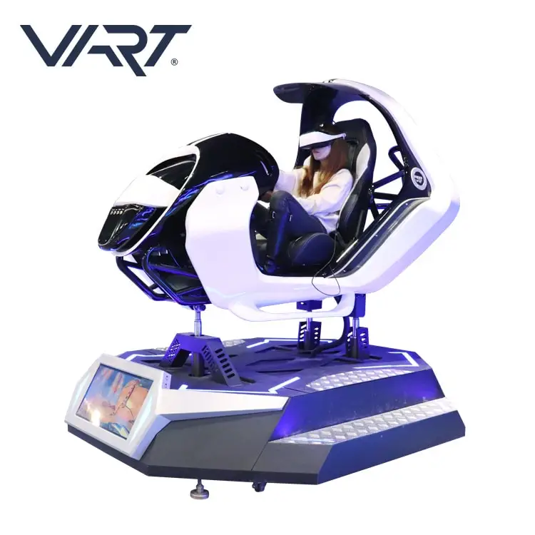 Зарабатывать деньги 9D VR гоночный автомобиль Виртуальная реальность симулятор вождения с CE