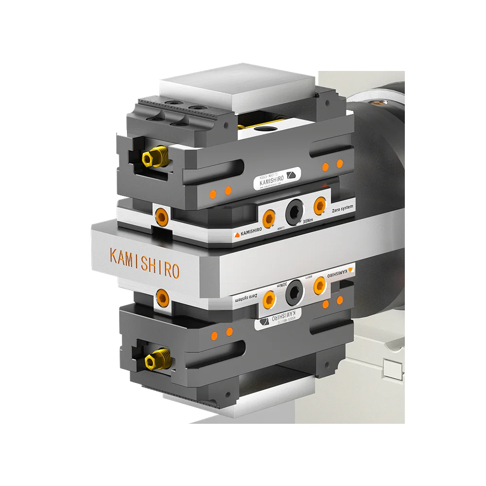 Kamishiro Precision 5 axis workholding modular cnc milling machine  tools vise zero point clamping system self centering vise