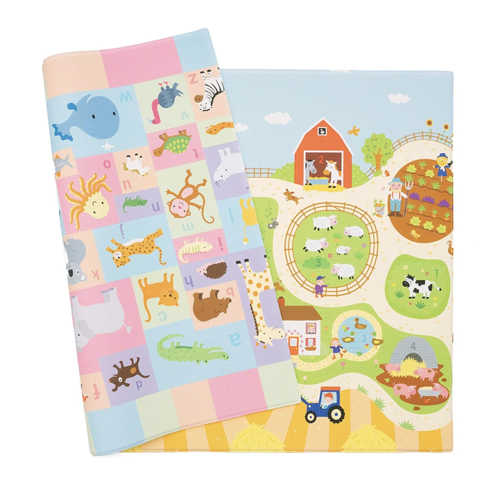 Customized Nylon Colorful  Waterproof Kids Play Mat Antislip Kids floor Play Mat for Baby room
