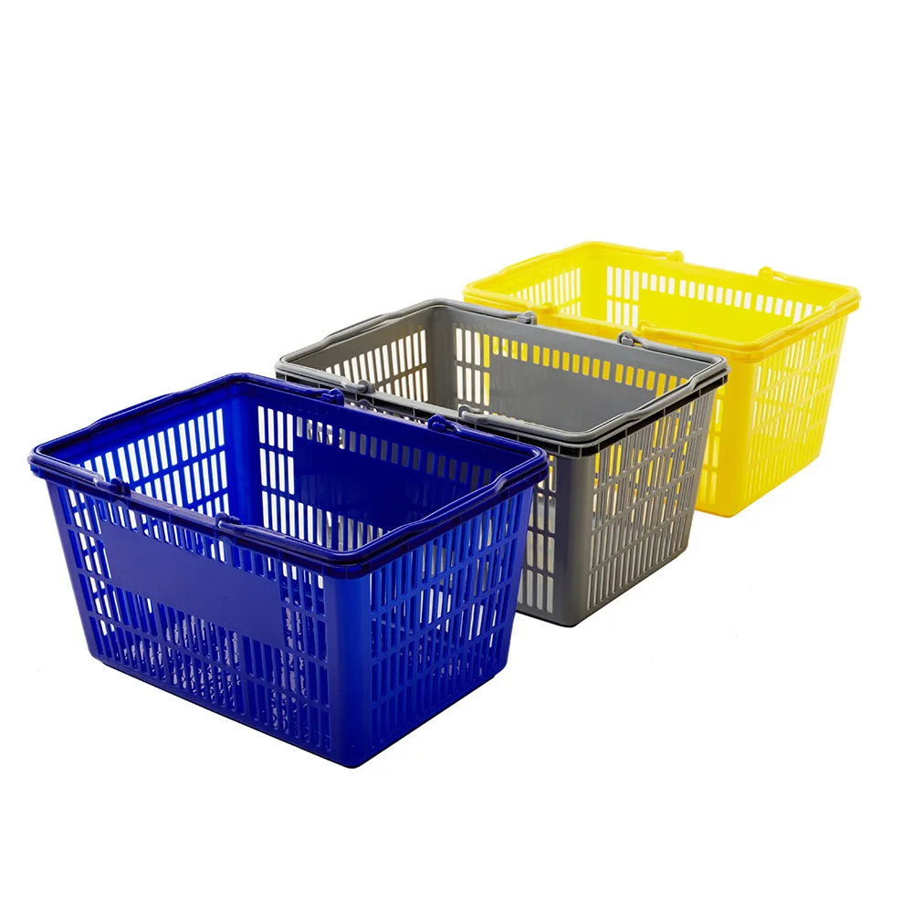 Cheap Plastic supermarket shopping basket for