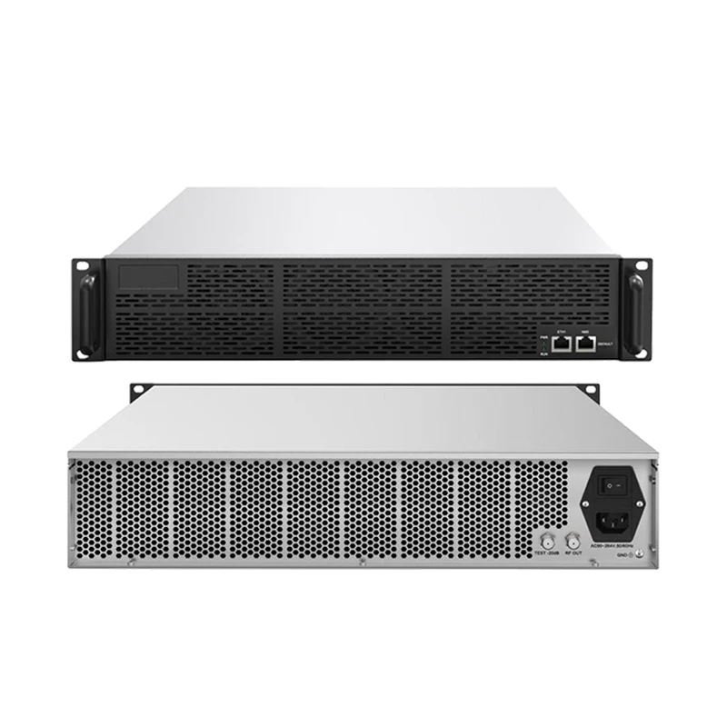rf modulator 32/48/64 optional tv channels IP to Analog Agile Modulator high density IP analog NTSC PAL RF mudulador