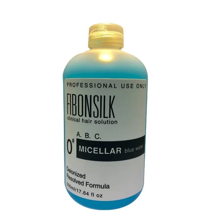 Professional FIBONSILK 500ml clinical resolved solution Micellar blue lotion hair cleansing serum for dry hair