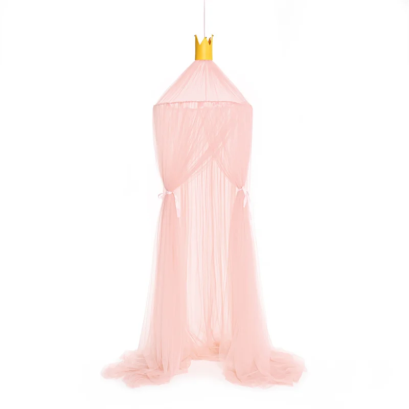 Factory Price Beautiful Hanging Round Lace Mosquito Net For Girls Bed