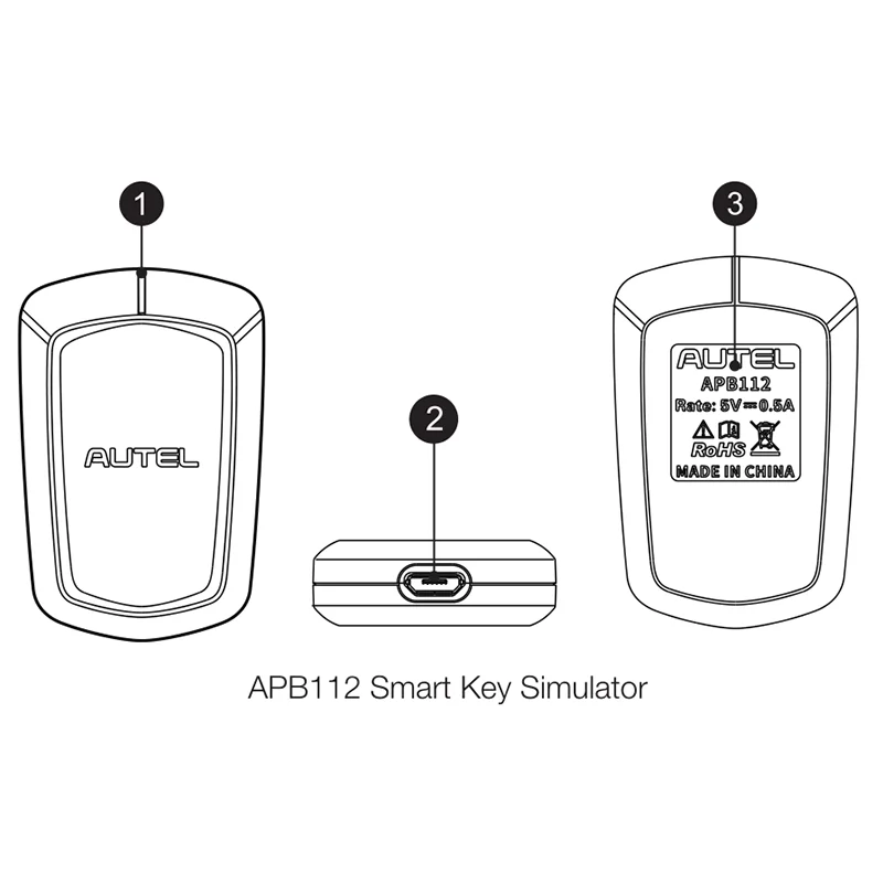 Free shipping AUTEL APB112 Smart Key Simulator APB112 For Toyota H / 46/4D Data Collection
