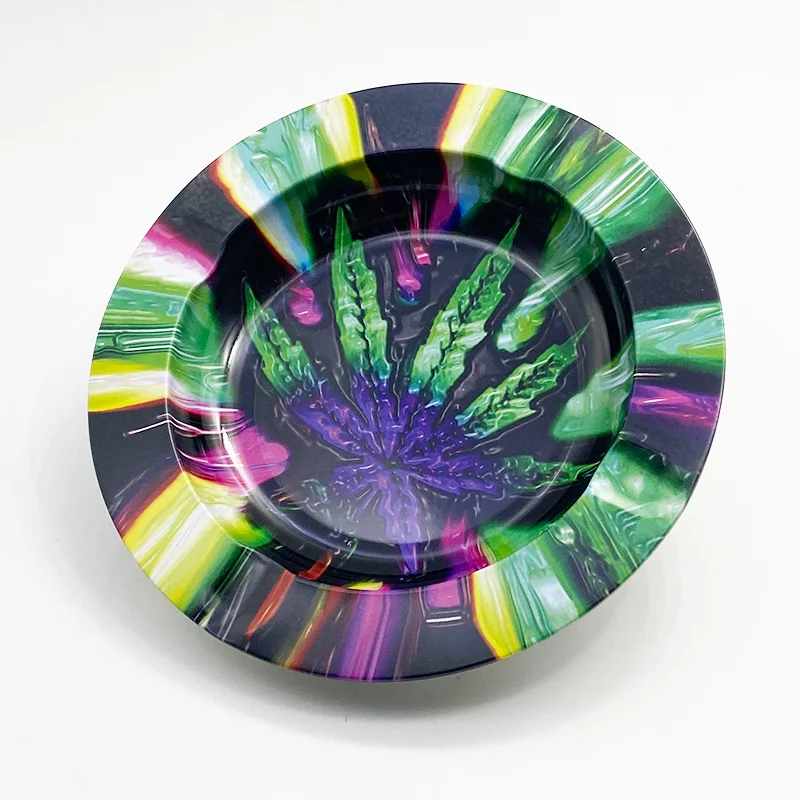 SHINY Smoke Shops Supplies Ready To Ship Custom Portable Cigarette Ash Tray Cigar Ashtray