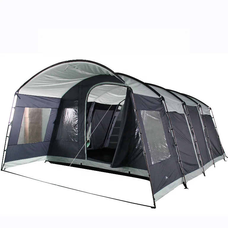 12 person Waterproof 3 Room With Living Room Tents  De Family Tunnel Plus Luxury 10 Outdoor Camping Tent