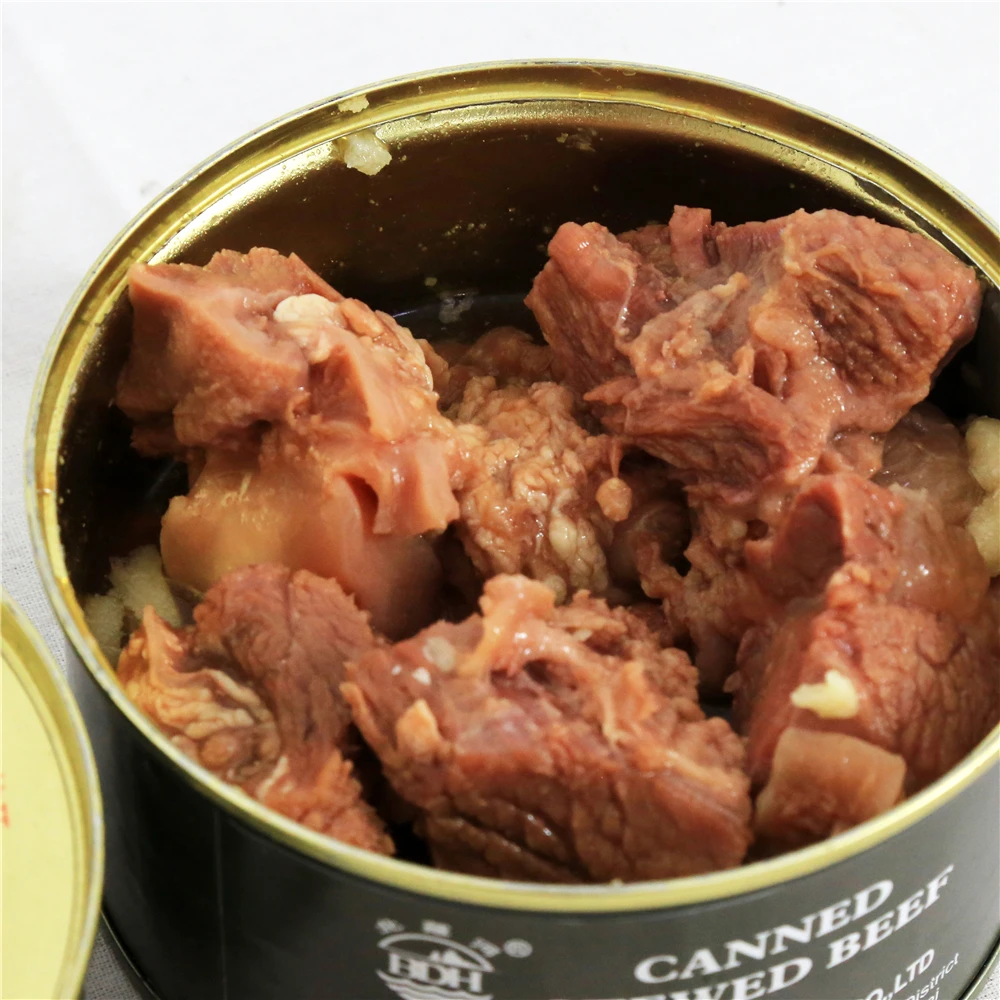 Canned food braise beef supplies