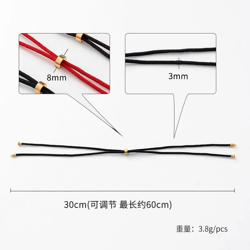 Rope Strings Cords Handmade Pendant Adjustable Braided Necklace Rope for Necklace and Jewelry Making