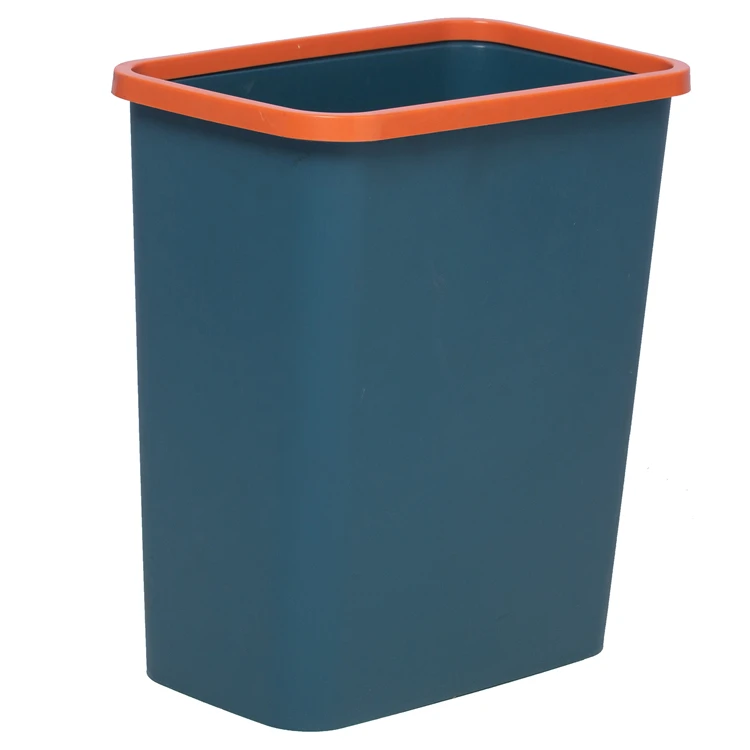 
All new square shape plastic dustbin with garbage bag fixer kitchen garbage can  (1600185495321)