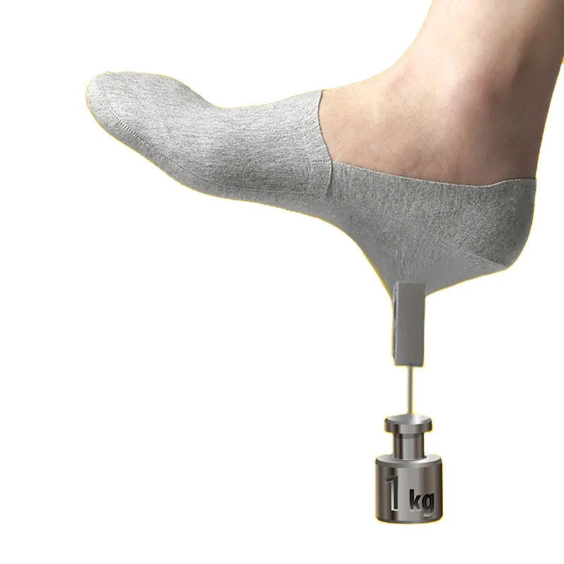 fall prevent mens solid color silicone non slip loafer no show short invisible Liner socks