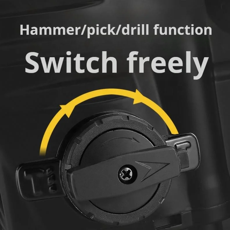 High Power Gasoline Hammer Drill Portable Reaming Machine Hole Drill Hammer Broken Impact Drill Hammer Machine Set Hand Tools