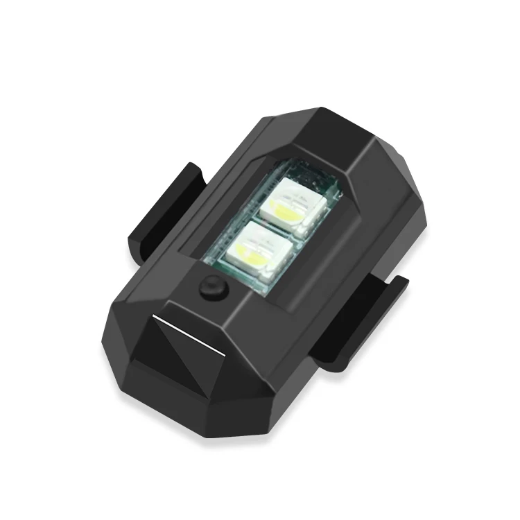 Multifunctional 7 Colors Led Aircraft Strobe Lights Ip68 Warning Mini Signal Motorcycle Led Strobe Light With Rechargeable USB