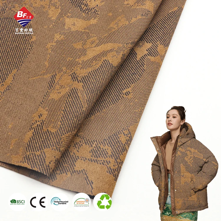Customization hot sell polyester spandex thick knit faux suede fabrics for women clothes