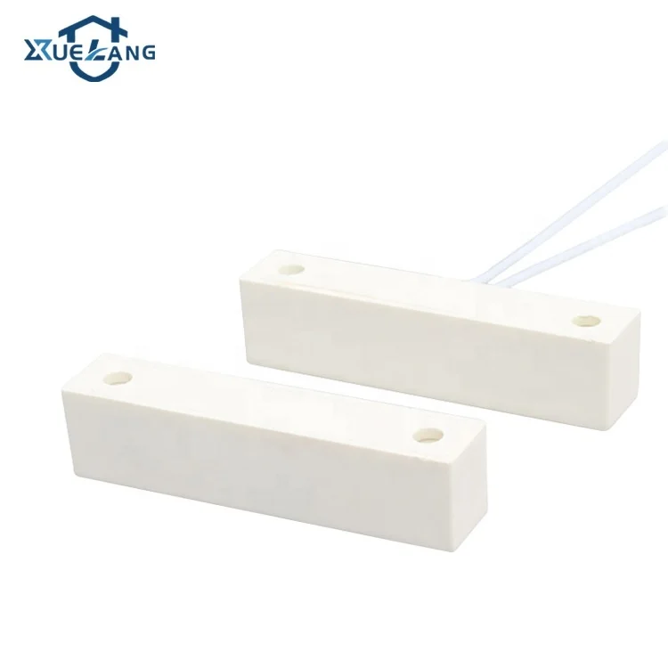 Anti-fire ABS shell center leads surface screws mounted wired magnetic reed switch abs proximity sensor