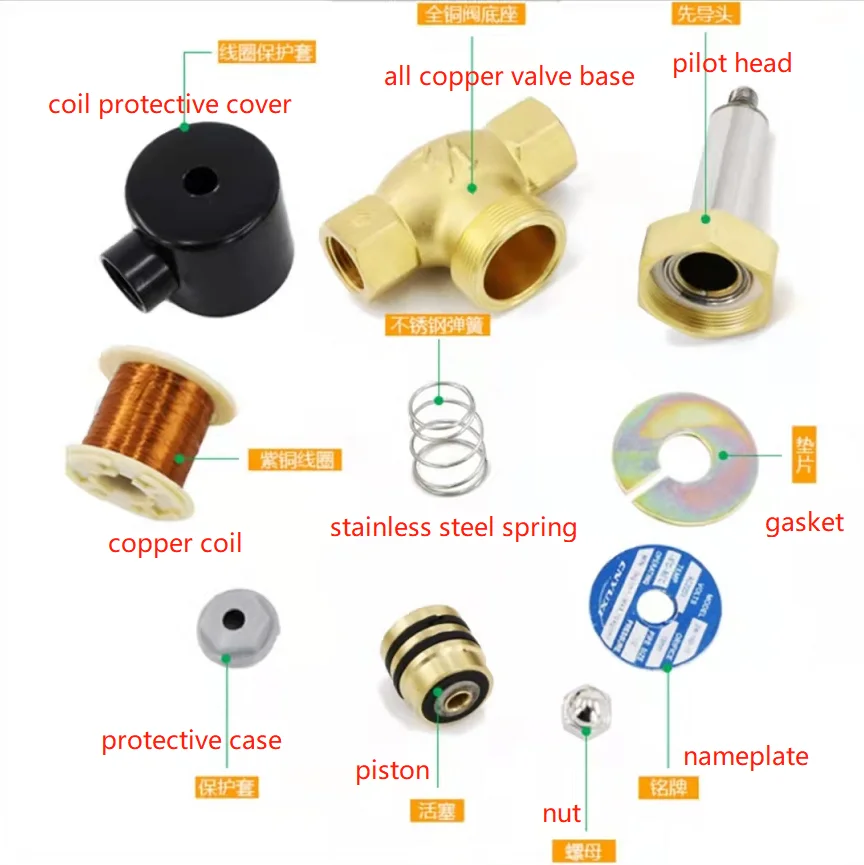 High-quality steam solenoid valve DN20 3/4 220V 24V threaded type steam neutral gas fluid energized to open power off to close