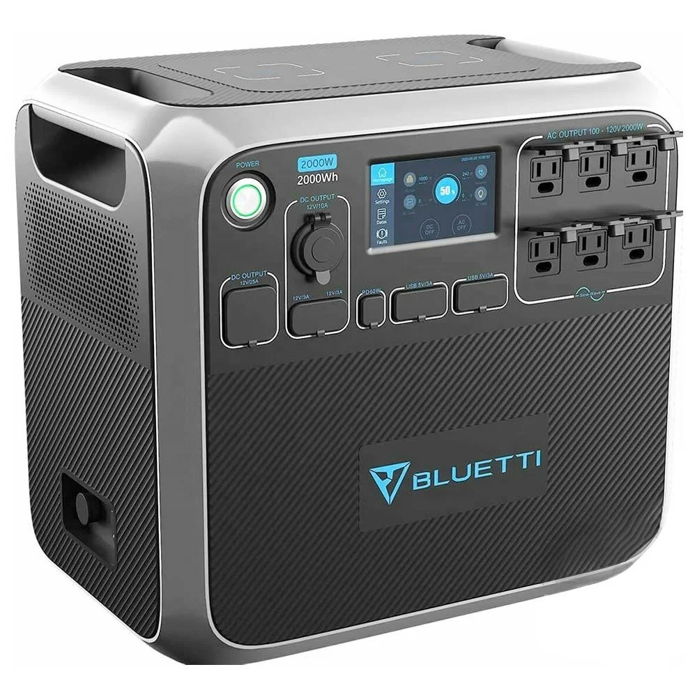 Bluetti портативная электростанция AC200P 2000W 2000Wh солнечный генератор, 700W солнечная батарея резервного копирования банк питания Кемпинг 220V