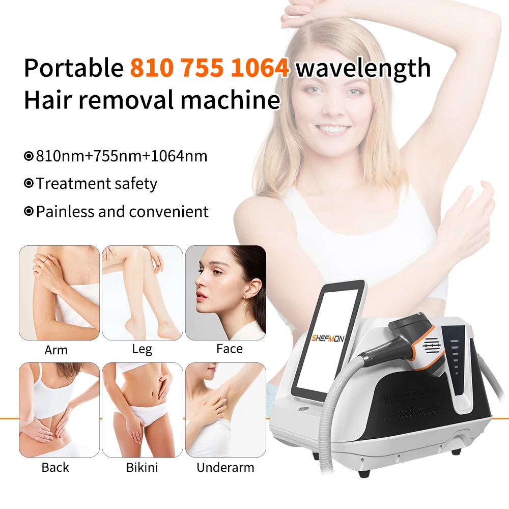 Professional 808nm Hair Removal Machine Laser Beauty Equipment Painless 810 Laser Hair Removal Machine Diode Laser