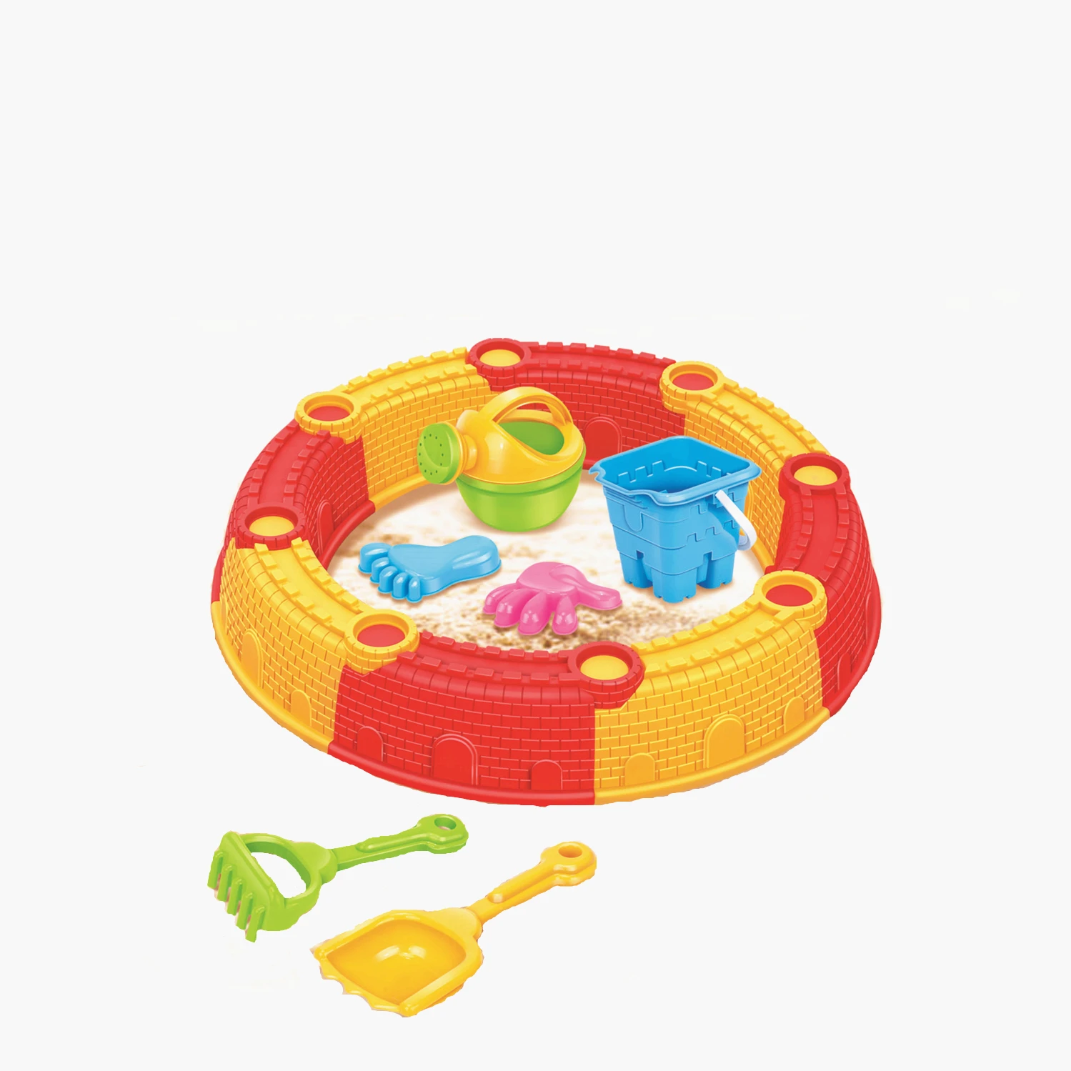 Хит продаж детский пляжный комплект игрушек из хлопка и волшебного песка с милыми игрушечными формочками для игр набор строительных блоков замка