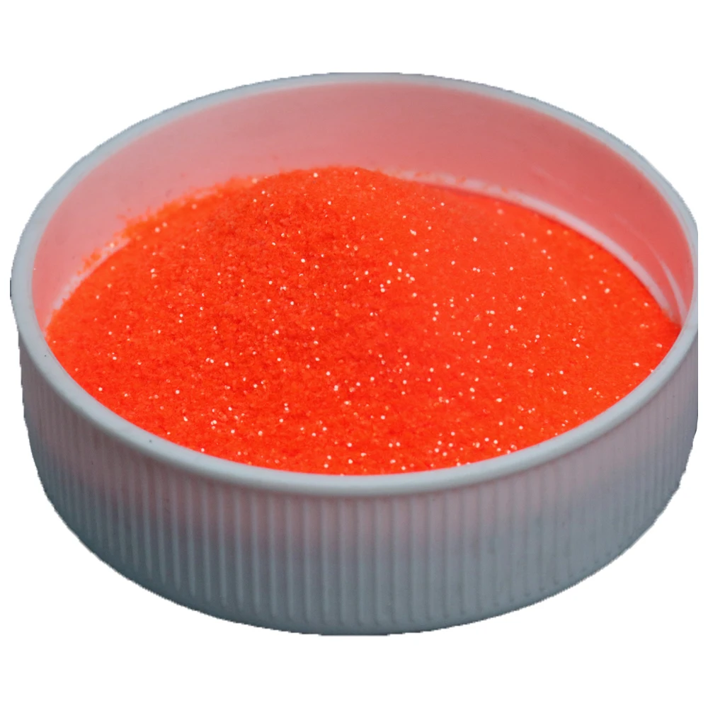 Dark Orange Red Glitter Powder Shiny Pigment 50g/pack for Christmas Arts Crafts Candle Crystal Ball Leather Furniture