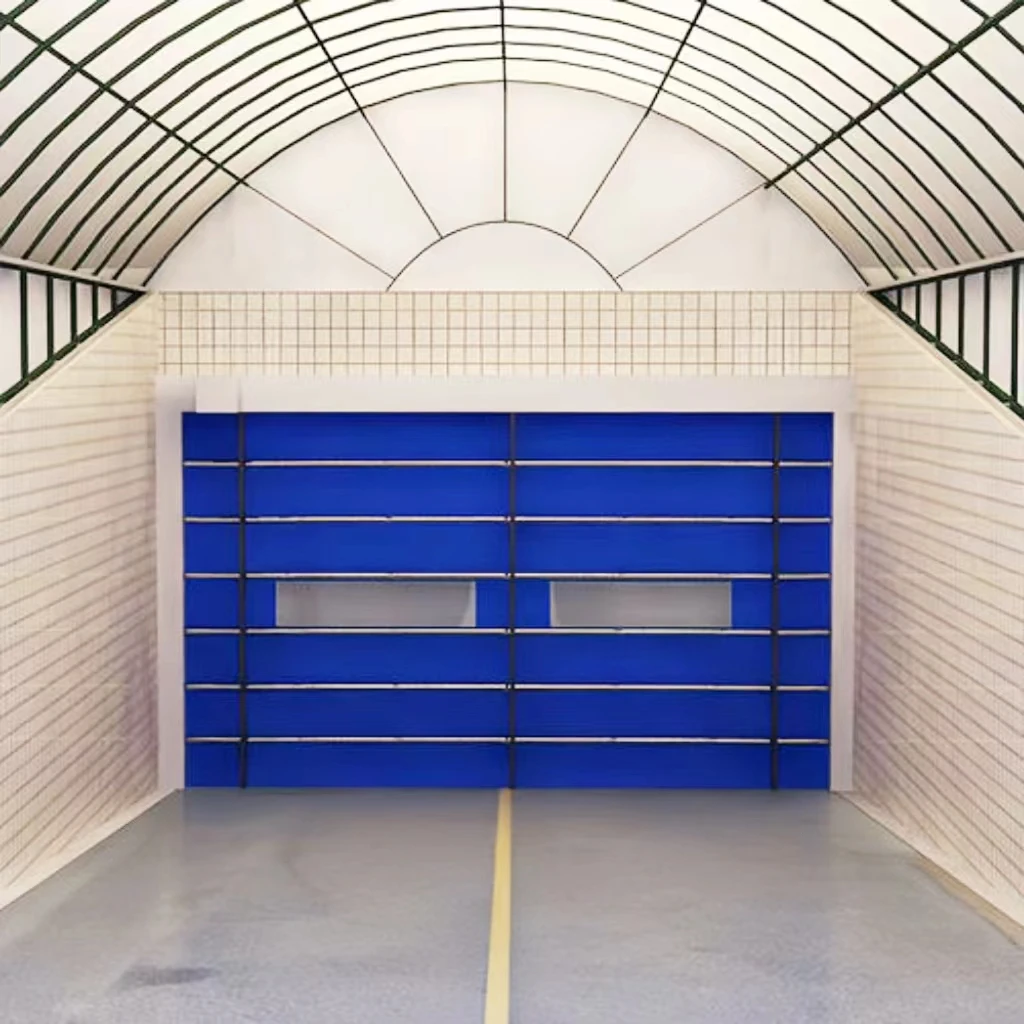 Modular Design Radar Sensing Remote Control High Speed Industrial Stacking Roll-up Door Insect Proof Garage Doors