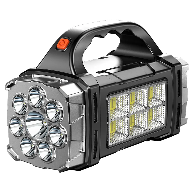 Multifunctional Hand lamp ABS housing Solar charging outdoor camping Led Flashlight