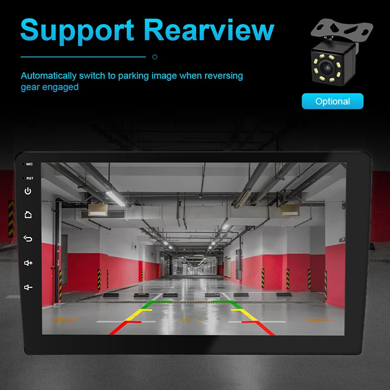 semi-hosted 9 inch 1gb 32gb wifi system avtomagnitola fm music dsp video gps android car stereo