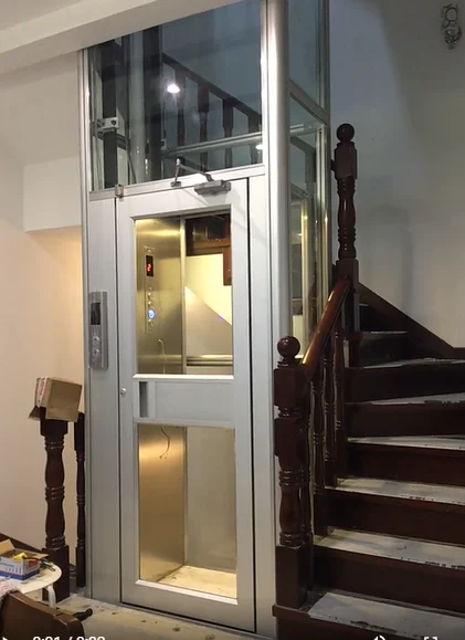 4m ZC Brand  Home-use residential elevator hydraulic indoor small home elevator lift