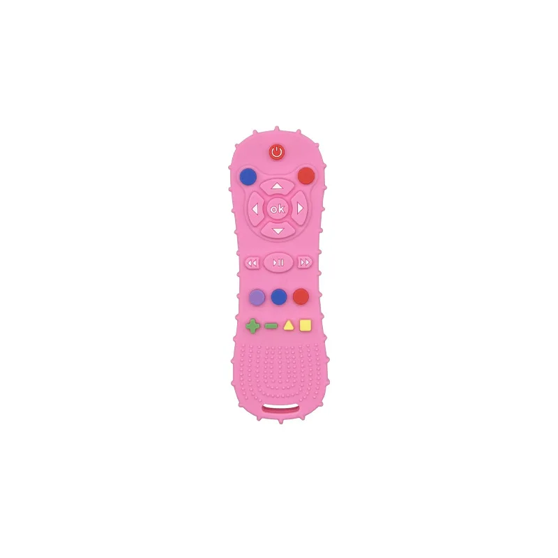 Wholesale Fashion BPA Free Baby Silicone Teether Toys Funny TV Remote Control Shape Teething Relief Toys