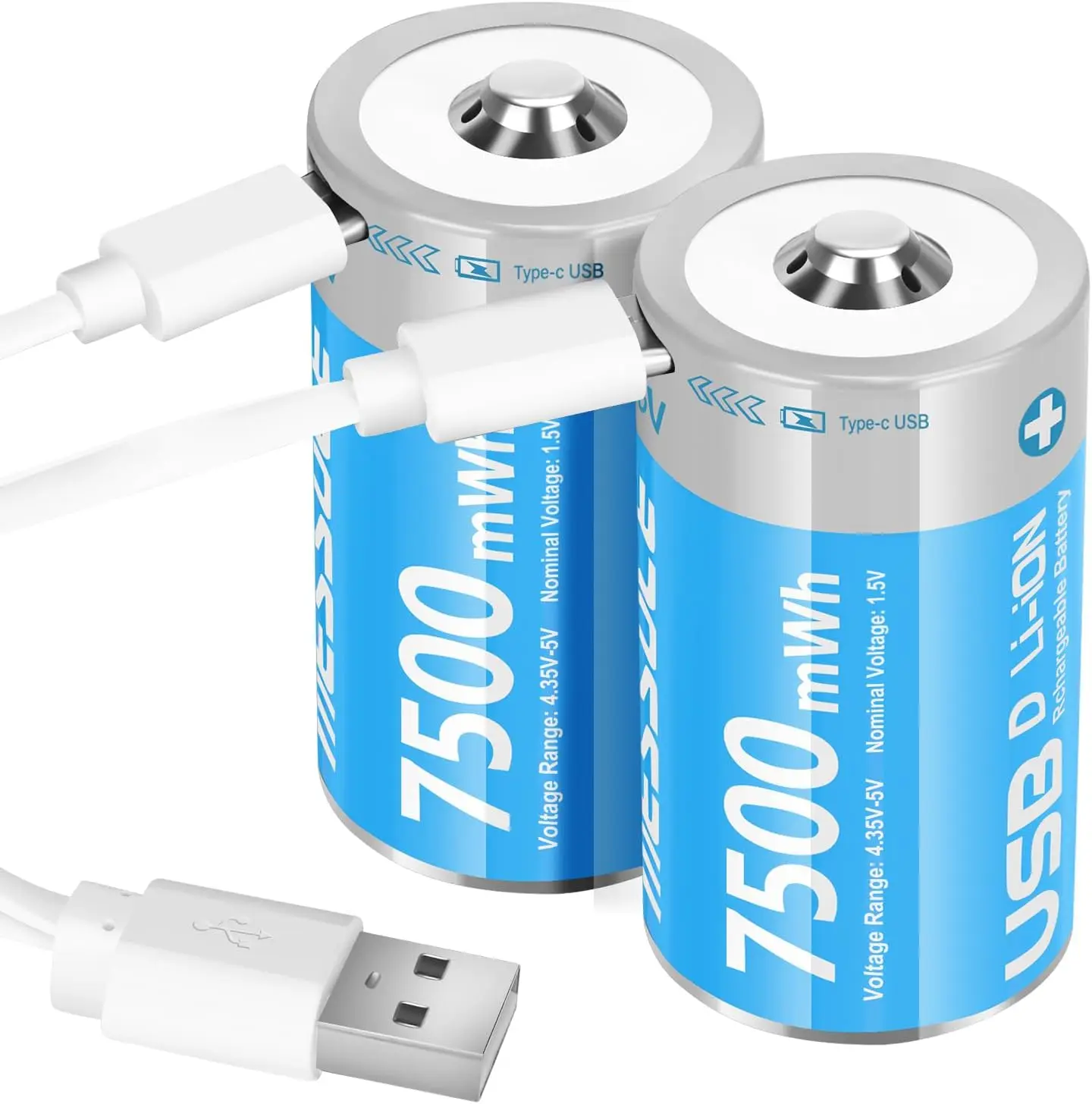 Оптовая цена USB-C литий-ионный аккумулятор 1 5 В 7500mWh 5000 мАч