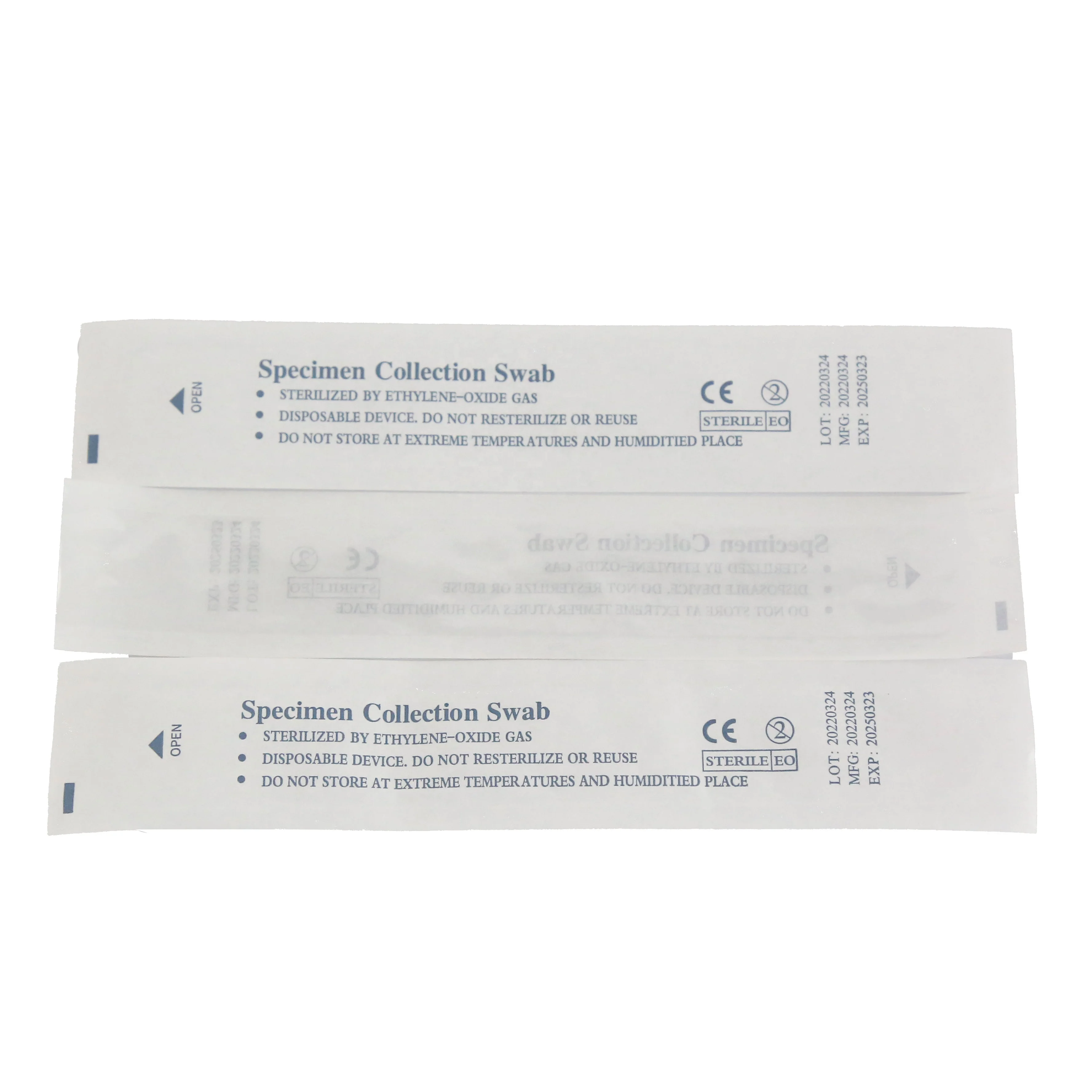 Medical consumables disposable throat swap sample collection individual pouchbag