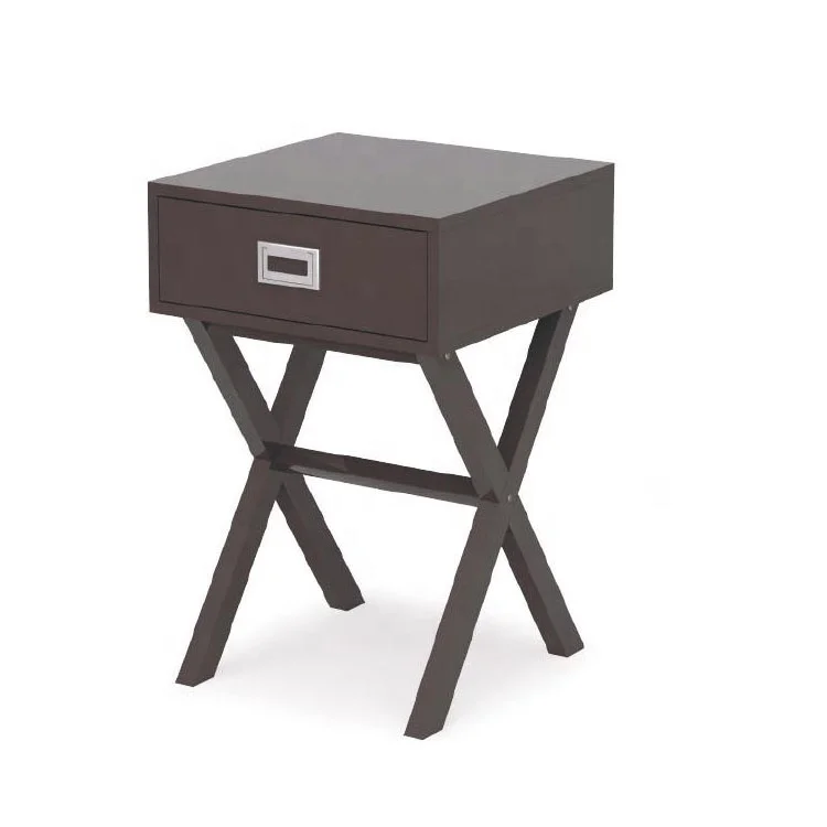 Modern design living room wooden side table coffee table with drawer storage wooden sofa bedside table furniture