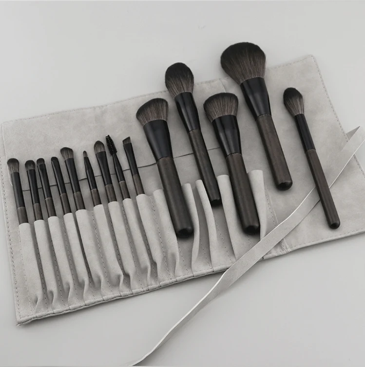 High quality custom luxury rhinestone makeup brush set unique professional makeup brush set