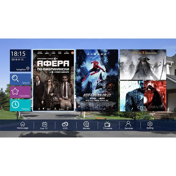 Система блокировки каналов записи EPG Timeshift wifi LAN IPTV