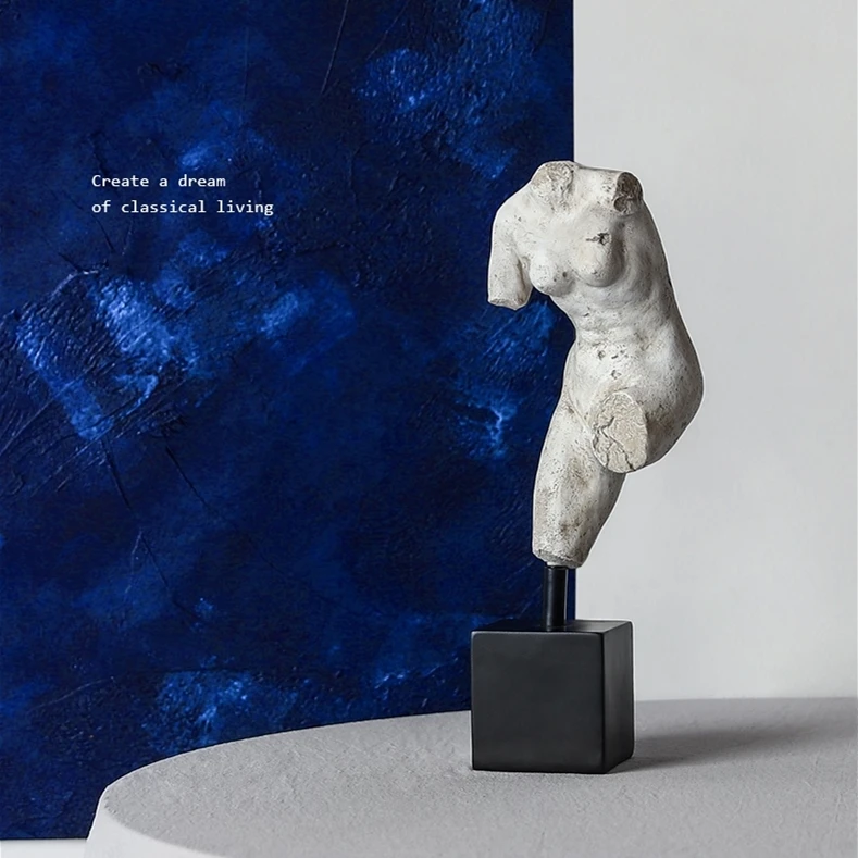 
European Style Nude Human Statue Home Decor Modern Sculpture Art Porch Figure Statue Garden Large Sculptures Resin Crafts 