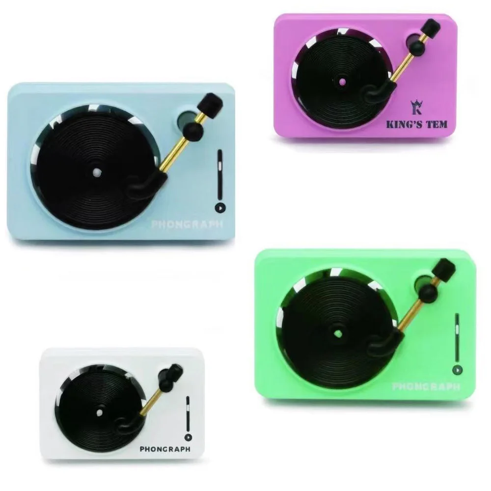 Mini Plastic Musical Turntable Car Interior Accessories Vent Outlet Clip Retro Phonograph Air Freshener Aromatic Sheets Holder