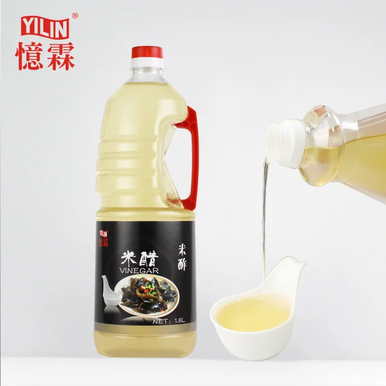 rice Vinegar Chinese 1.8l White Bottle Item Packaging Color Liquid seasoning sour Japanese flavor rice vinegar