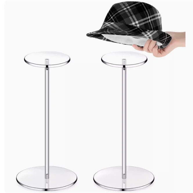 wholesale hot sale clear acrylic hat display holder for hat shop