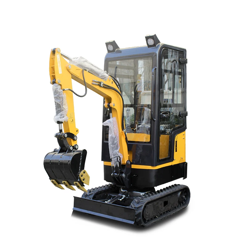 KUBOTA Huade 0.8T Home Use Wheel Excavator Laidong EPA Engine Eaton Hydraulic Cylinder Gearbox Pump Bearing PLC Operated Eaton