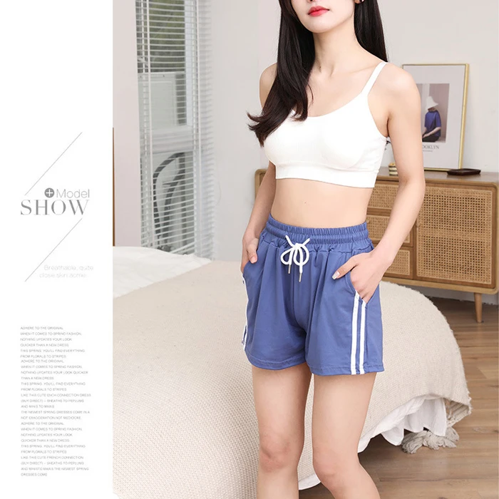 BSM403 Fashionable Designs Korean Style Trendy Products 2024 Casual Loungewear Women Summer Sports Shorts For Fitness Running
