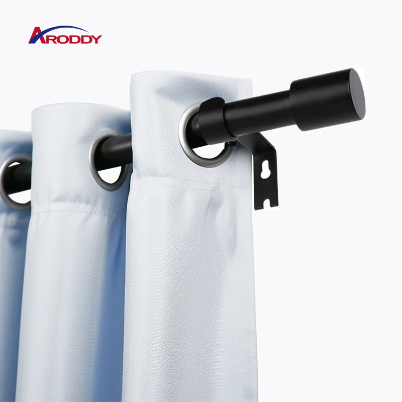 Yarun High Quality Good Design Aluminum Metal Single Curtain Rod Suppliers Industrial curtain rods