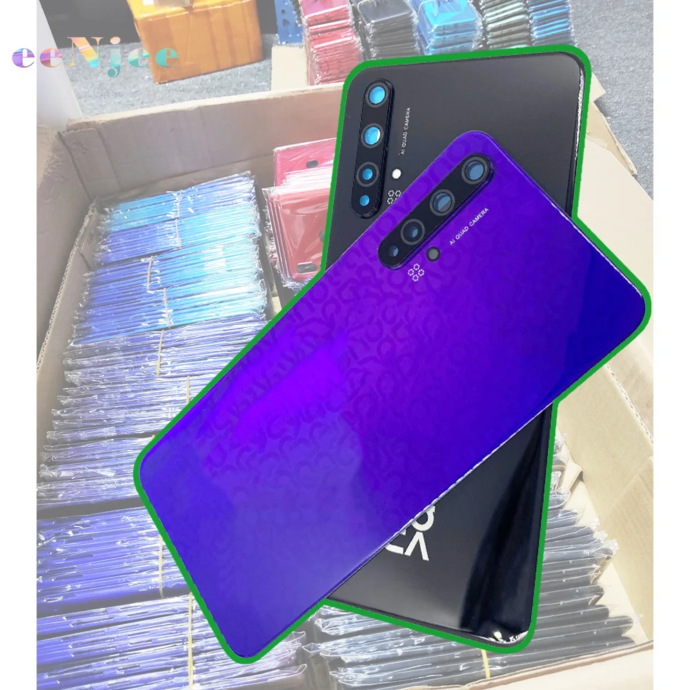 Для мобильного телефона Huawei nova 5T стекло с объективом камеры полное покрытие Задняя крышка