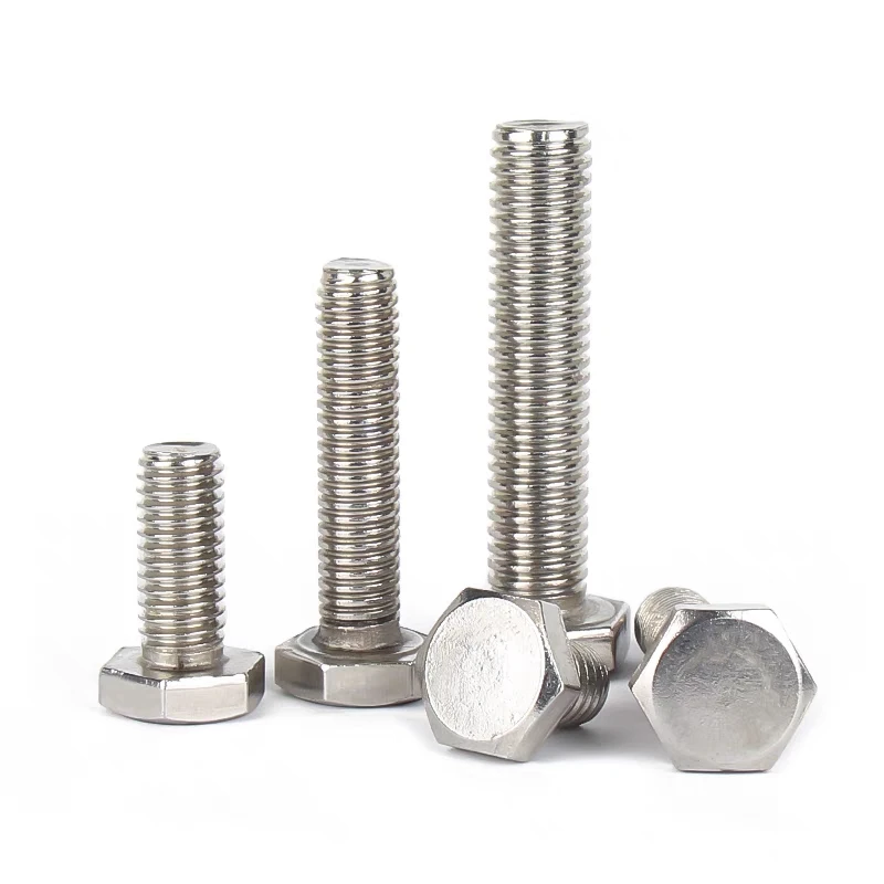 304 ANSI/ASME B18.2.1 Hexagon head bolts 1/4-20*3/8