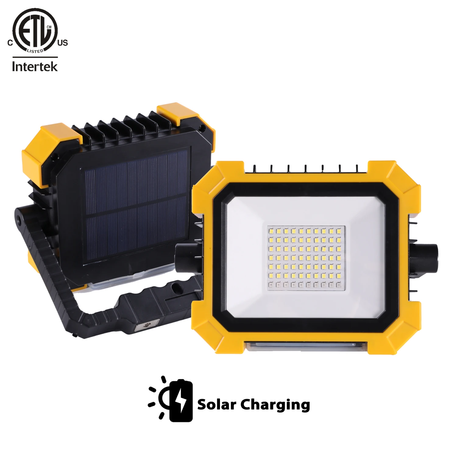 Rechargeable Solar LED Work Light Outdoor Portable LED Spotlight Rechargeable Floodlight Waterproof Wall Light