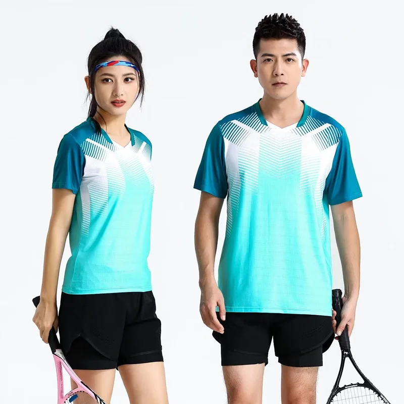 SDN-006 быстросохнущая униформа для бадминтона, настольного тенниса, оптовая продажа, мужская рубашка для студентов, одежда для тенниса для женщин