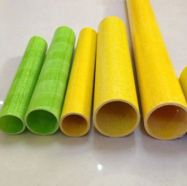 FRP pultruded fiber profile circular section pipe products are used for cable tray, cable conduit, handrail and other purposes